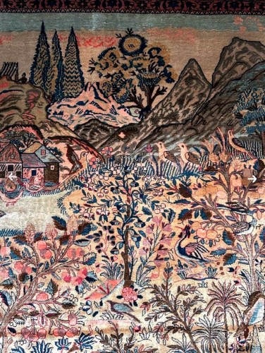 20th century - Kachan Mortachem silk carpet circa 1920
