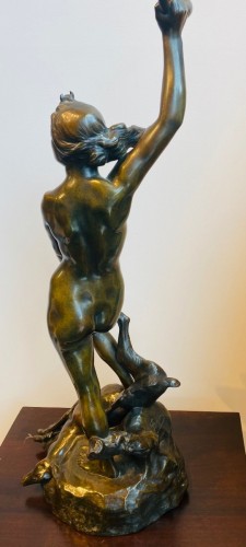 Diane huntress, Auguste Seysses (1862-1946) - Sculpture Style Napoléon III