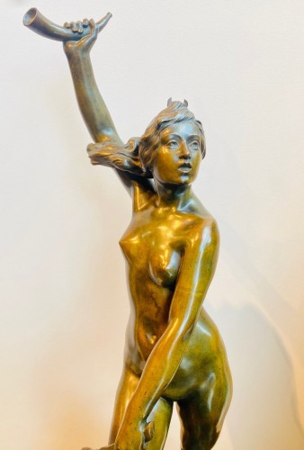 Sculpture Sculpture en Bronze - Diane chasseresse, Auguste Seysses (1862-1946)