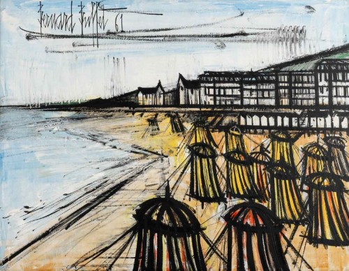  - Bernard Buffet (1928-1999) - Beach at Saint-Cast le Guildo, 1961