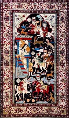 Isfahan rug, Persia 19th century