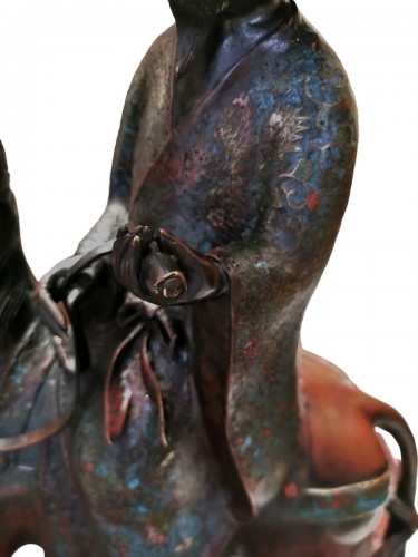  - Toba, bronze cloisonné Japon fin 19e siècle