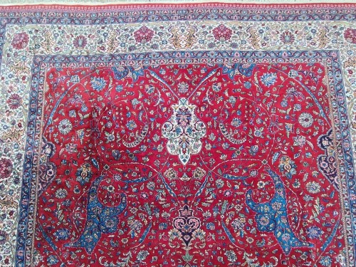 Important tapis Tabriz en laine, Iran 19e siècle - Tapisserie & Tapis Style 