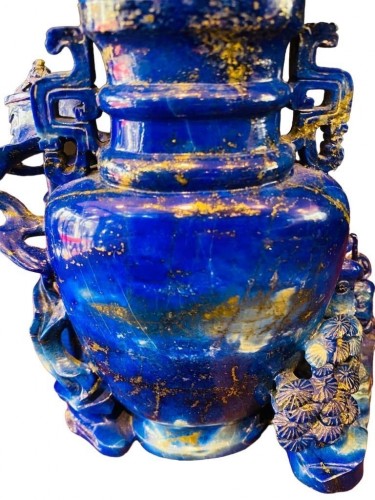 Brûle-parfum en Lapis-lazuli, Pékin vers 1930 - Arts d