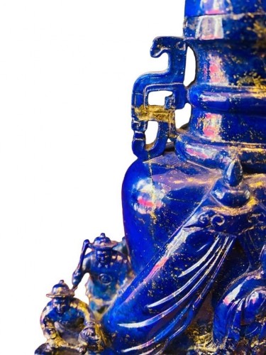 Brûle-parfum en Lapis-lazuli, Pékin vers 1930 - Galerie Buter