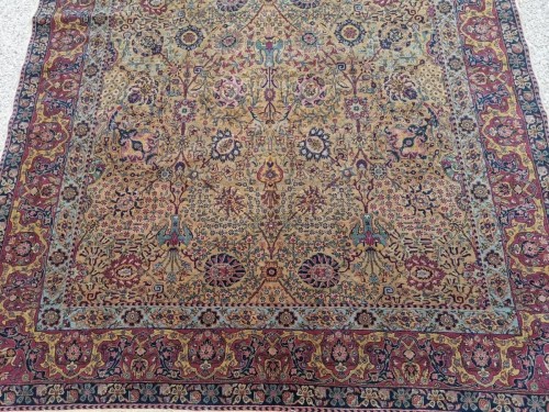 Grand Tapis Hereke en laine vers 1930 - Tapisserie & Tapis Style 