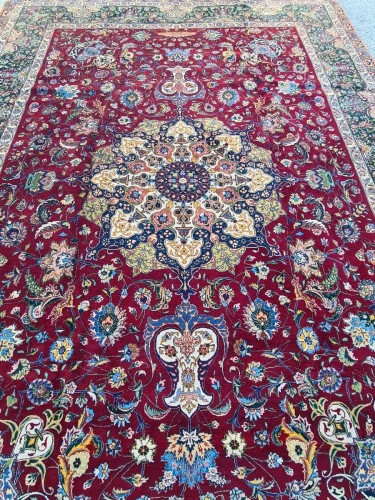 Antiquités - Tapis Tabriz en laine, Iran vers 1930