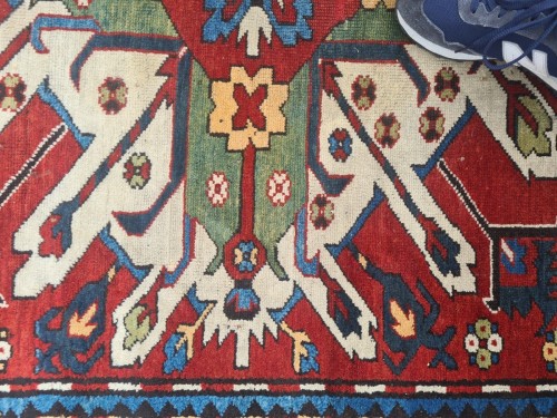 Tapis Kazak Adler aux aigles, Caucase vers 1870 - 