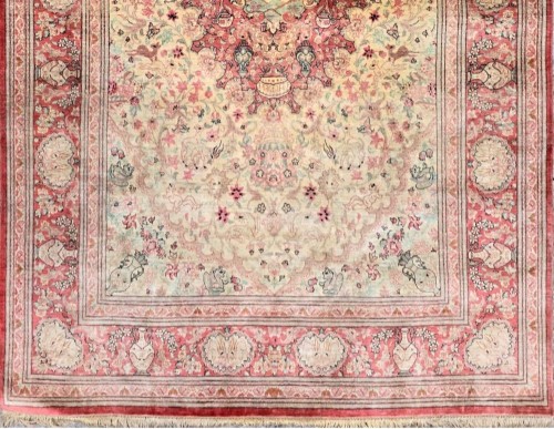 Tapestry & Carpet  - Ghoum silk carpet, Iran, Shah period, circa 1970