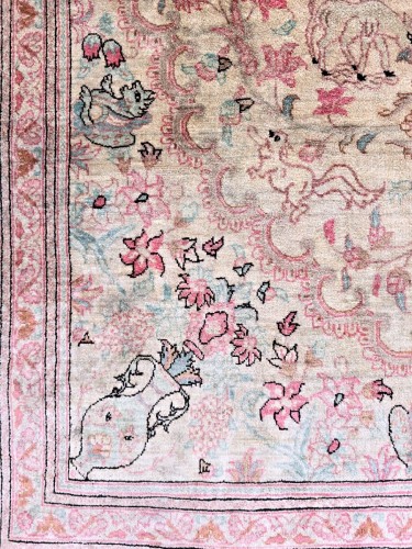 Ghoum silk carpet, Iran, Shah period, circa 1970 - 