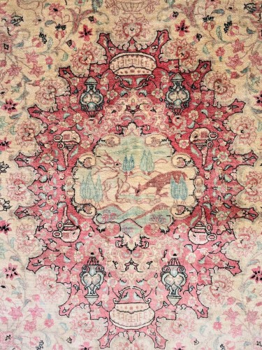  - Ghoum silk carpet, Iran, Shah period, circa 1970