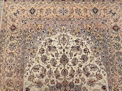 Tapisserie & Tapis Tapis - Tapis Ispahan en laine, Iran époque du Shah