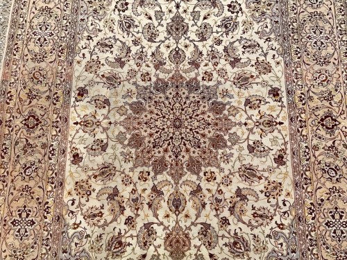 Tapis Ispahan en laine, Iran époque du Shah - Galerie Buter