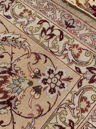 Tapis Ispahan en laine, Iran époque du Shah - 