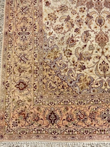 Antiquités - Tapis Ispahan en laine, Iran époque du Shah