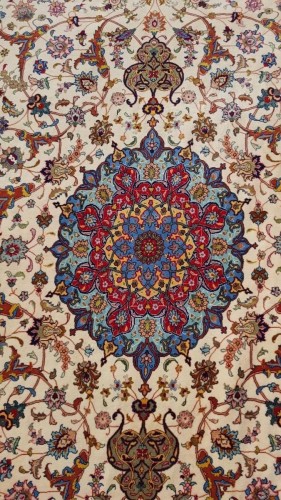 Tapisserie & Tapis Tapis - Tapis Tabriz en laine et soie vers 1970