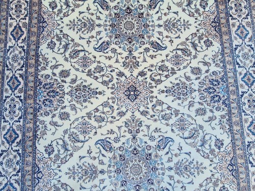  - Tapis Nain Shisla en laine, Iran époque du Shah