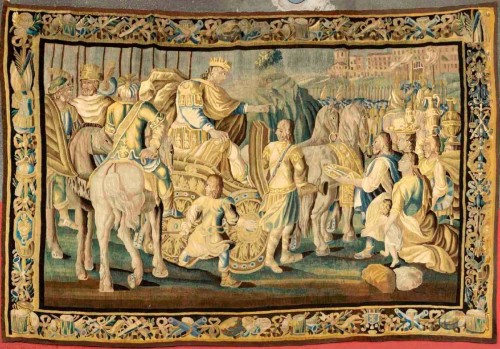 Triomphe d'Artémise Ière, tapisserie du 17e siècle de la Manufacture de Felletin