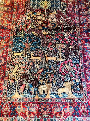 Tapis Kirman en laine, Iran années 1930/1940 - 