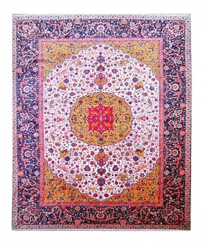 Important tapis Tabriz en laine, Iran fin 19e siècle