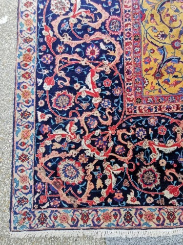 Important tapis Tabriz en laine, Iran fin 19e siècle - Tapisserie & Tapis Style 