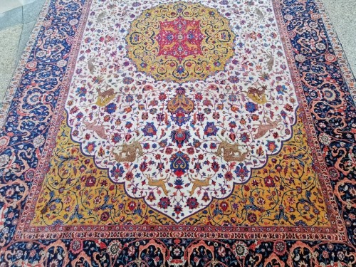 Important tapis Tabriz en laine, Iran fin 19e siècle - Galerie Buter