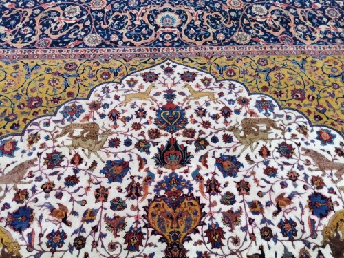 XIXe siècle - Important tapis Tabriz en laine, Iran fin 19e siècle