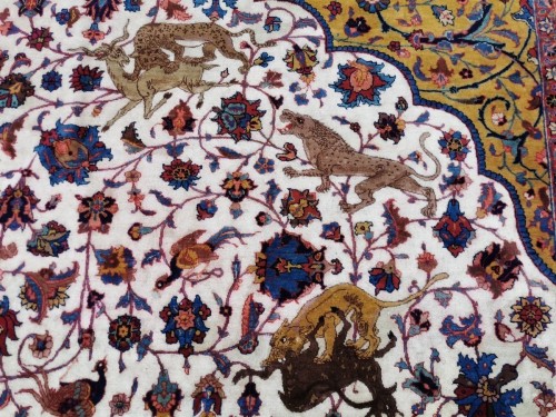 Important tapis Tabriz en laine, Iran fin 19e siècle - 