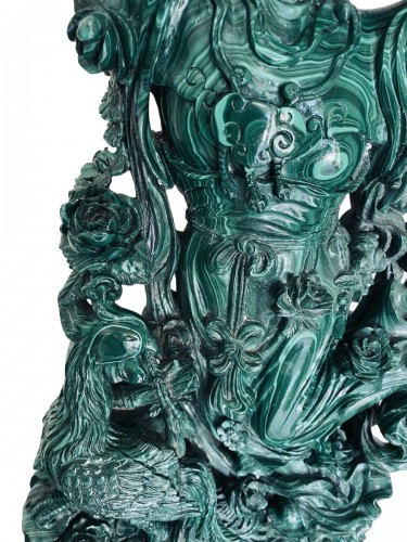 “Déesse du printemps“ en malachite, Pékin 20e siècle - Galerie Buter