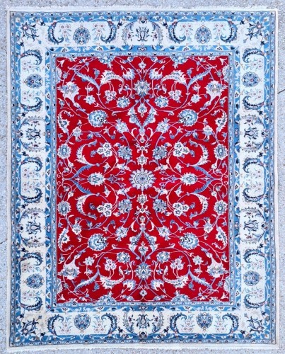 Tapis Naïn Shisla d'origine iranienne fin 20e siècle