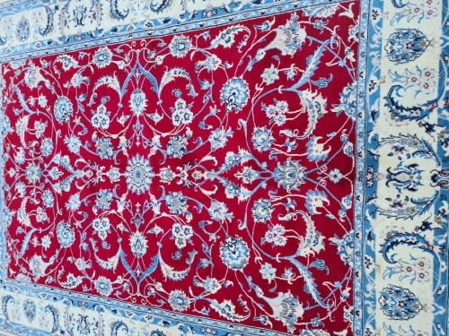 Tapis Naïn Shisla d'origine iranienne fin 20e siècle - Tapisserie & Tapis Style 