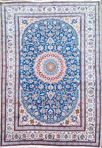 Tapis Naïn en laine d’époque du Shah, Iran vers 1970