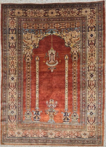 Tapis Tabriz en soie, Haji Jalili Ira vers 1870