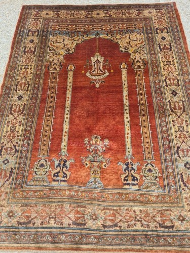 Tapis Tabriz en soie, Haji Jalili Ira vers 1870 - Tapisserie & Tapis Style 