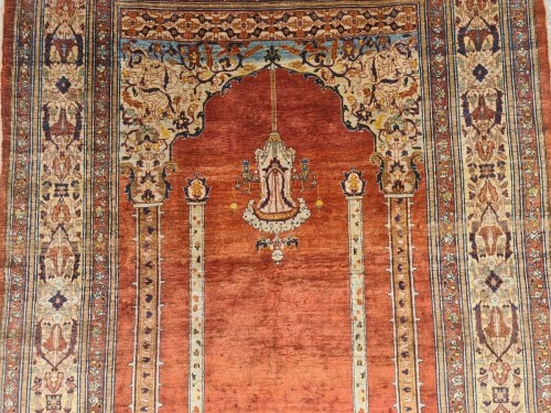 Tapis Tabriz en soie, Haji Jalili Ira vers 1870 - Galerie Buter