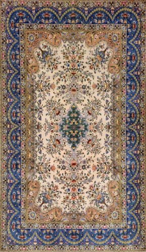 Tapis Ispahan, Iran époque du Sha vers 1960/65