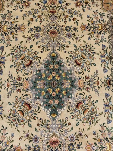 Tapis Ispahan, Iran époque du Sha vers 1960/65 - Tapisserie & Tapis Style 