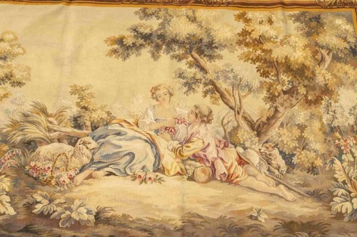 Tapisserie d’Aubusson fin 19e Siècle en laine et en soie - Galerie Buter