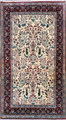 Tapis Ispahan, époque du Shah vers 1970