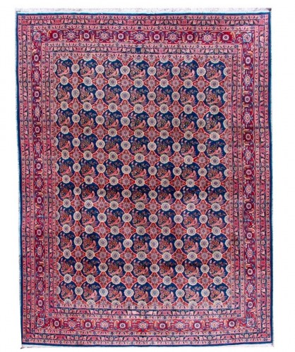 Tapis Varamin en laine, Iran vers 1950