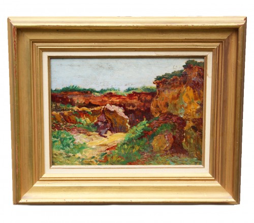 Léo GAUSSON (1860-1944) - Landscape of Brittany - Paintings & Drawings Style 