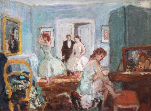 Marcel COSSON (1878-1956) - dancers&#039; dressing room