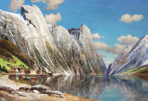 Karl Kaufmann (1843- 1905) Fjord Norvégien