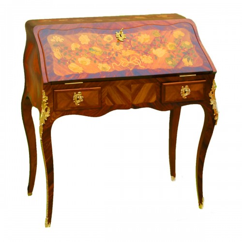 Bureau de pente d’époque Louis XV, estampillé, Antoine Mathieu Criard