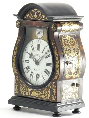 Horlogerie Pendule - Pendule d'alcove "tête de poupée" d'époque Régence, début XVIIIe siècle
