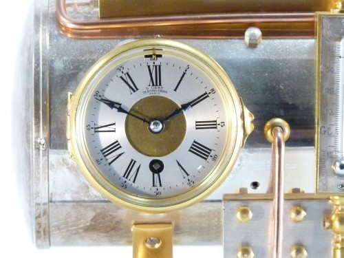 French industrial automaton clock,  horizontal boiler - Horology Style 