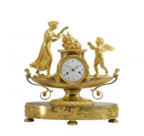 Directoire clock Venus & Cupid by Roche à Marseille 