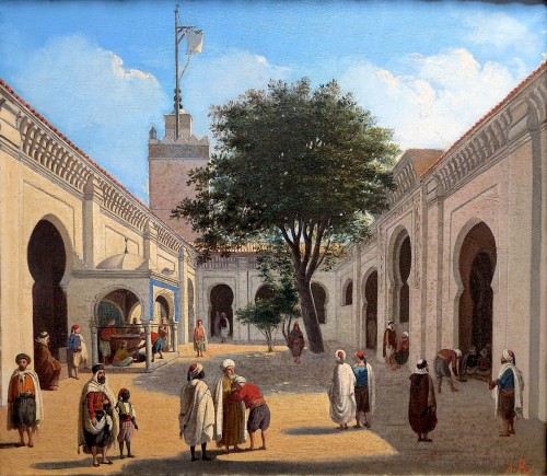 Augustin Régis (1810–1884) - The great mosque In Algiers - Paintings & Drawings Style Louis-Philippe