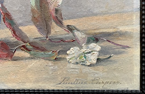 Tableaux et dessins Tableaux XIXe siècle - Émilie Pauline Caspers (1865–1946) - Fleurs dans un vase Imari