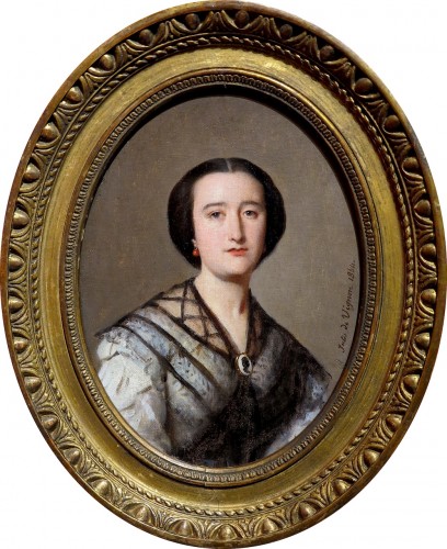 Jules de Vignon (1815–1885) - Portrait de femme au camée